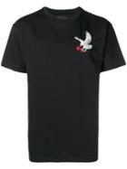 Intoxicated Eagle Embroidered T-shirt - Black