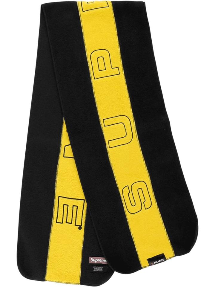 Supreme Embroidered Logo Scarf - Black