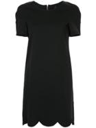 Comme Des Garçons Vintage Scalloped Short Dress - Black