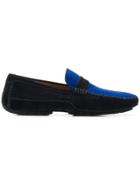Moreschi Classic Colour-block Loafers - Blue