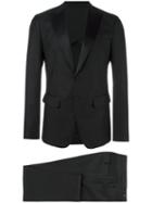 Dsquared2 London Two-piece Tuxedo, Men's, Size: 54, Black, Virgin Wool/silk/polyester/cotton