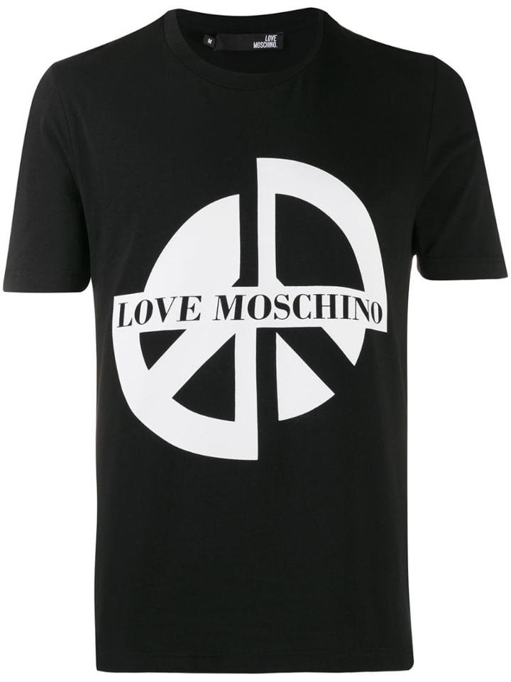 Love Moschino Printed Piece Sign T-shirt - Black