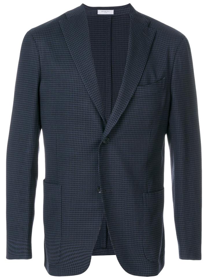 Boglioli Micro Pattern Blazer - Blue
