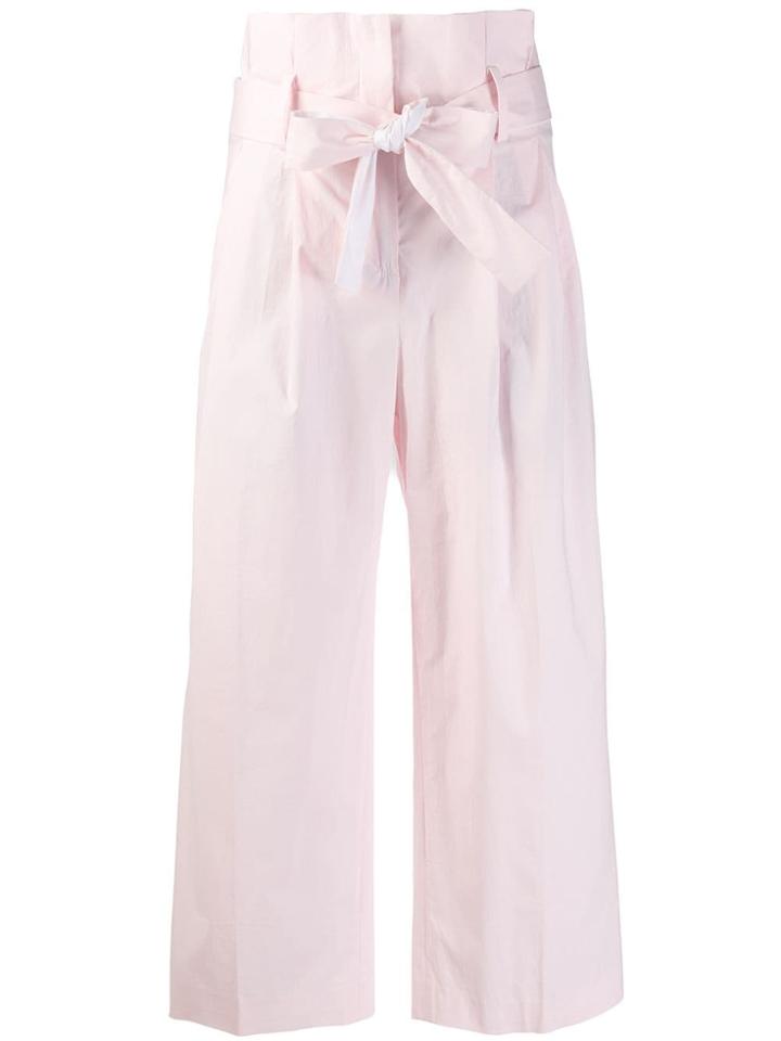 Pt01 Paper Bag Waist Trousers - Pink