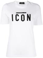 Slogan Embroidered T-shirt - Women - Cotton - Xs, White, Cotton, Dsquared2