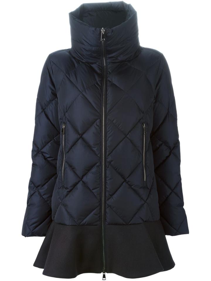 Moncler 'vouglans' Padded Coat - Blue