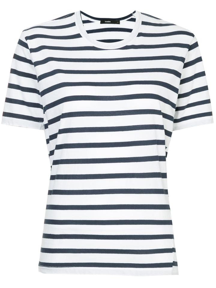Bassike Striped Short-sleeve T-shirt - White