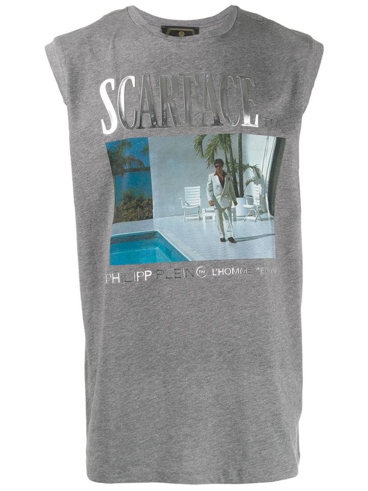 Philipp Plein Scarface Tank Top - Grey
