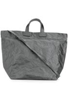 Zilla Crushed Shopper Tote Bag - Grey