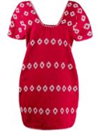 Pippa Holt Patterned Shift Dress - Red