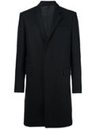 Les Hommes Classic Mid-length Coat - Black