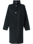Sofie D'hoore High Neck Oversized Coat, Women's, Size: 36, Grey, Wool