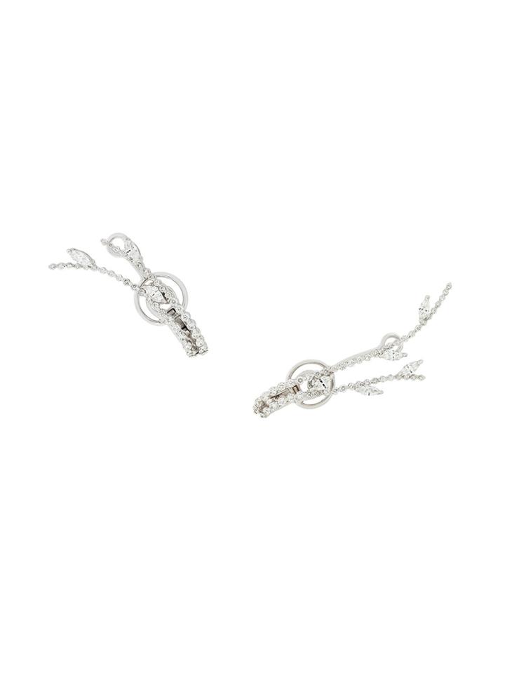 Yeprem 18kt Gold Tree Branch Diamond Earrings - Metallic