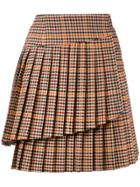 P.a.r.o.s.h. Checked Mini Skirt - Brown