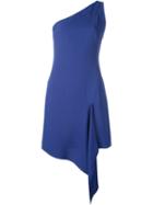 Versus One Shoulder Mini Dress, Women's, Size: 42, Blue, Acetate/viscose/spandex/elastane