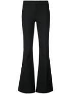 Derek Lam 10 Crosby Flare Trouser With Tuxedo Piping - Black