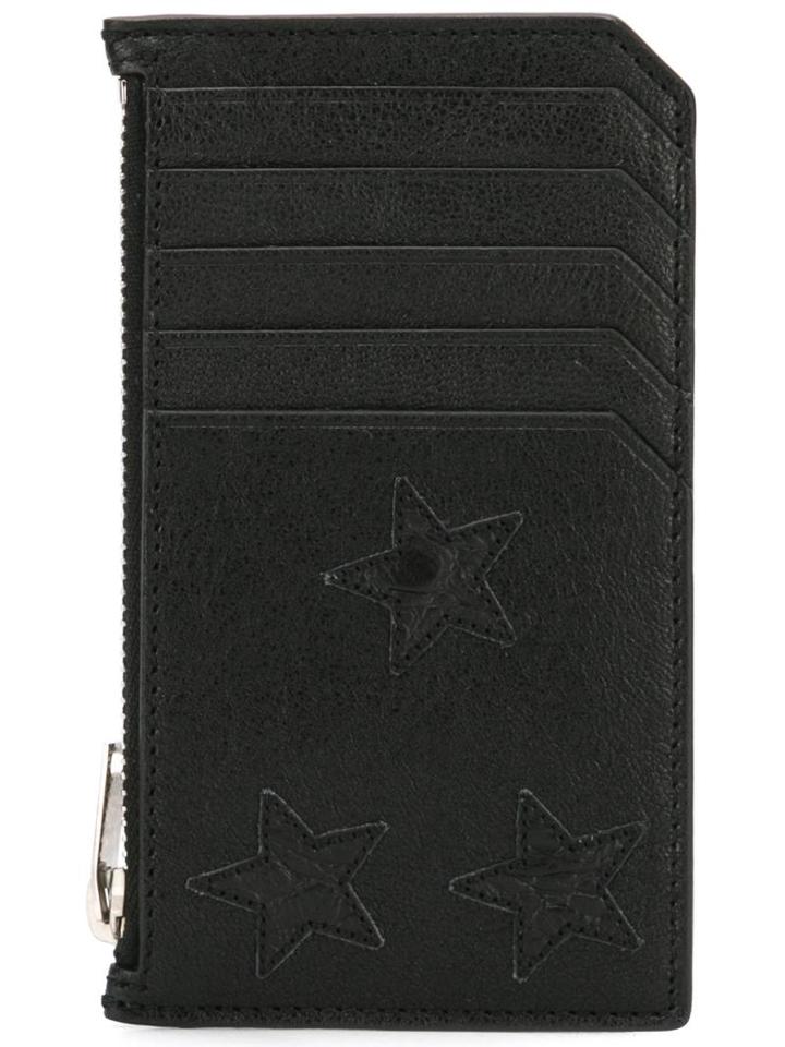 Saint Laurent 'rider California 5 Fragments' Zip Pouch, Men's, Black, Calf Leather