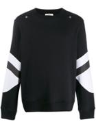 Zilver Contrast Panel Sweatshirt - Black