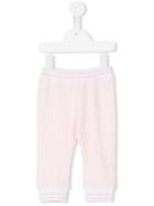 Roberto Cavalli Kids - Striped Trim Track Pants - Kids - Cotton/elastodiene - 18 Mth, Pink/purple