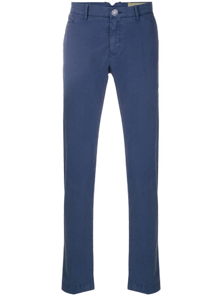 Jacob Cohen Academy Classic Straight-fit Trousers - Blue