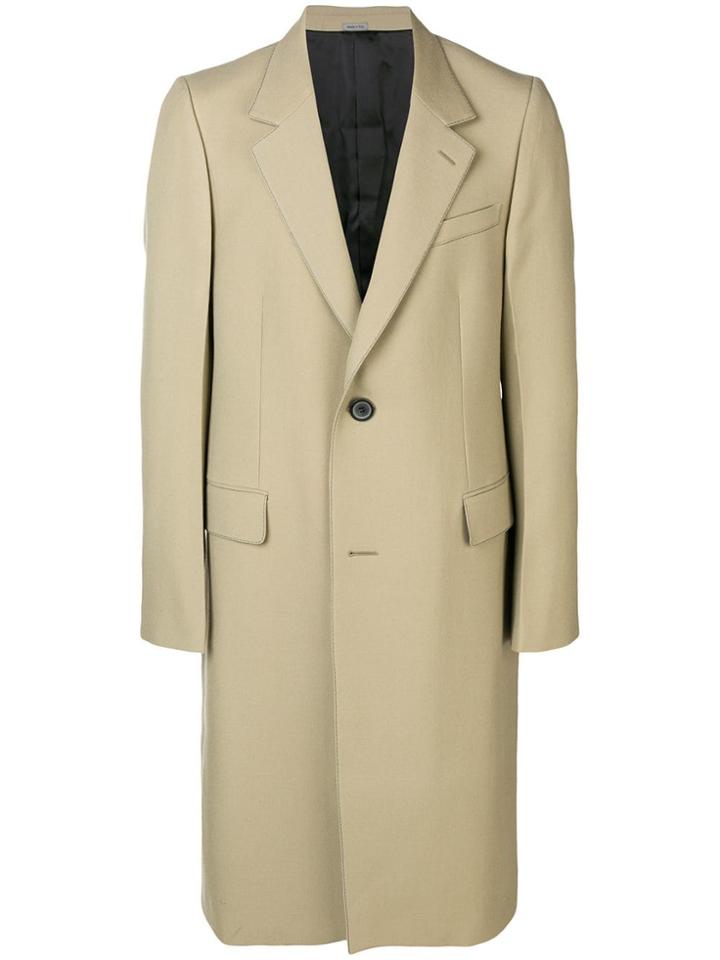 Lanvin Tailored Single Breasted Coat - Neutrals