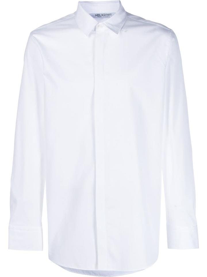 Neil Barrett Long-sleeve Fitted Shirt - White