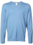 Massimo Alba Watercolor Lightweight Sweater - Blue