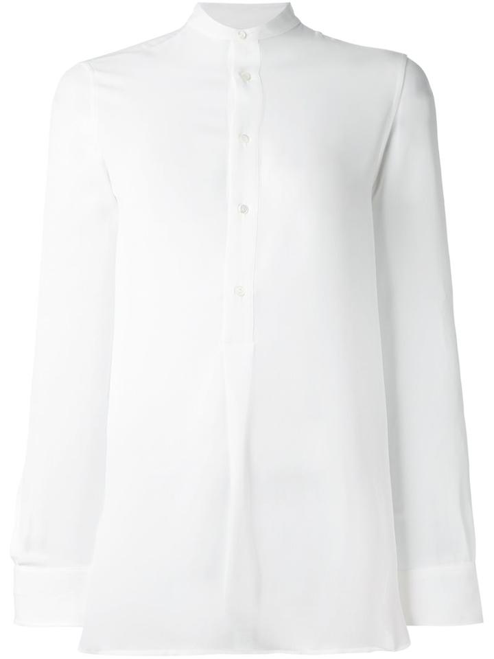 Polo Ralph Lauren Classic Shirt, Women's, Size: 8, White, Silk