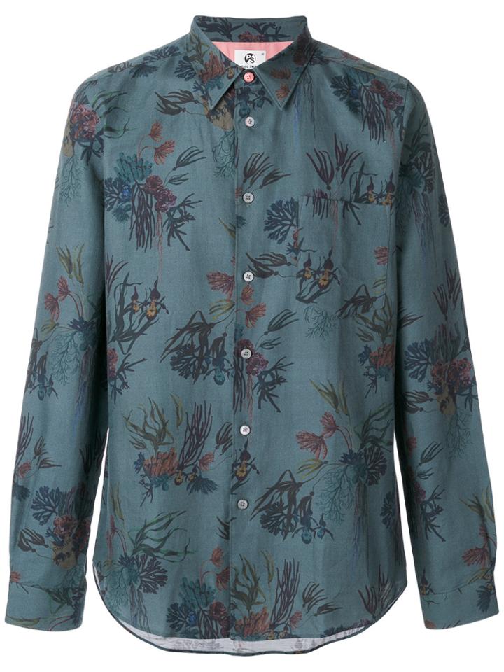 Ps By Paul Smith Floral Print Shirt - Green