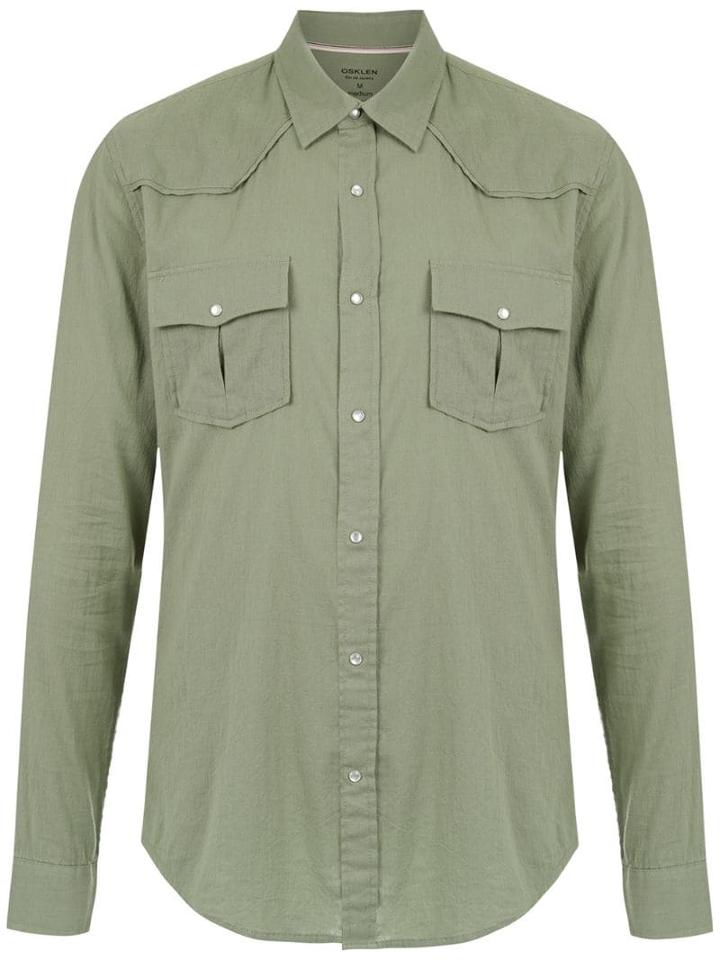 Osklen Long Sleeved Shirt - Green