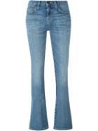 Current/elliott Slim Bootcut Jeans, Women's, Size: 25, Blue, Cotton/polyester/spandex/elastane