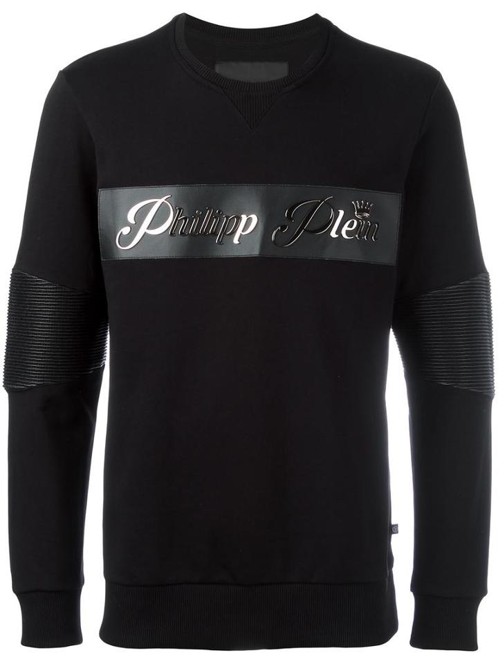 Philipp Plein 'west' Sweatshirt, Men's, Size: Large, Black, Cotton/polyurethane/polyester