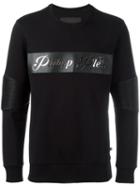 Philipp Plein 'west' Sweatshirt, Men's, Size: Large, Black, Cotton/polyurethane/polyester