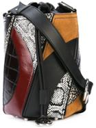 Proenza Schouler Exotic Patchwork Small Hex Drawstring Bucket Bag -