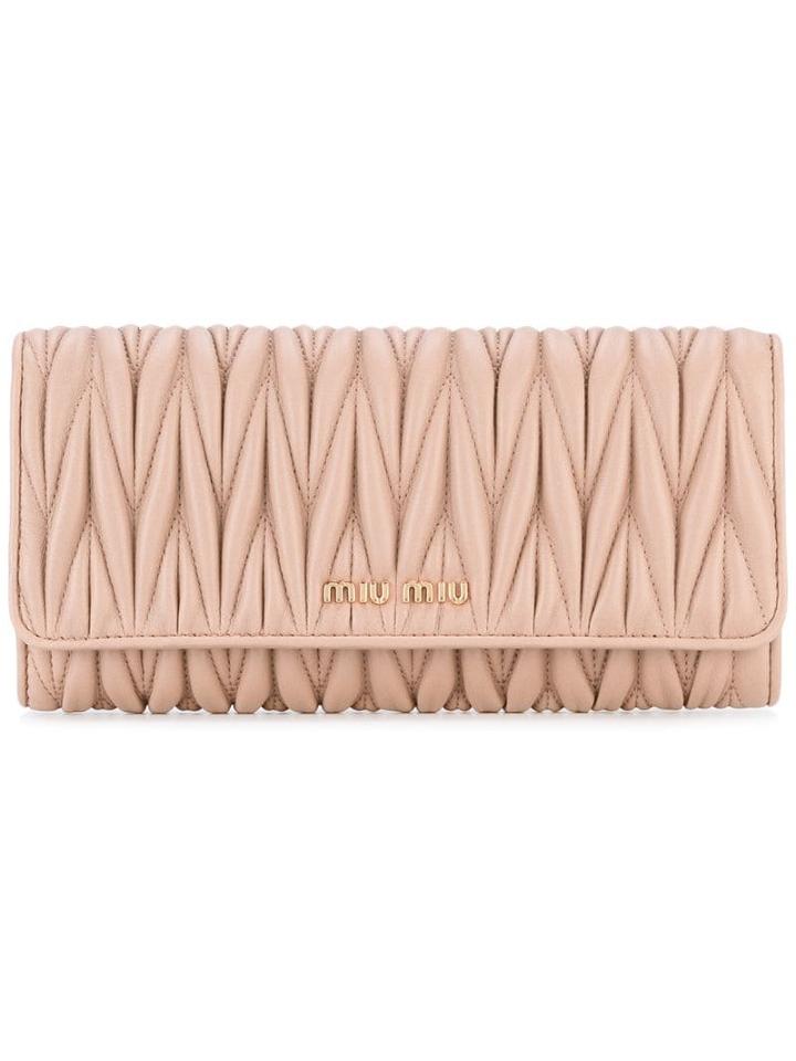 Miu Miu Quilted Purse - Neutrals