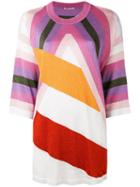 Marco De Vincenzo - Block Print Loose Top - Women - Polyamide/polyester/acetate - 48, Women's, Polyamide/polyester/acetate