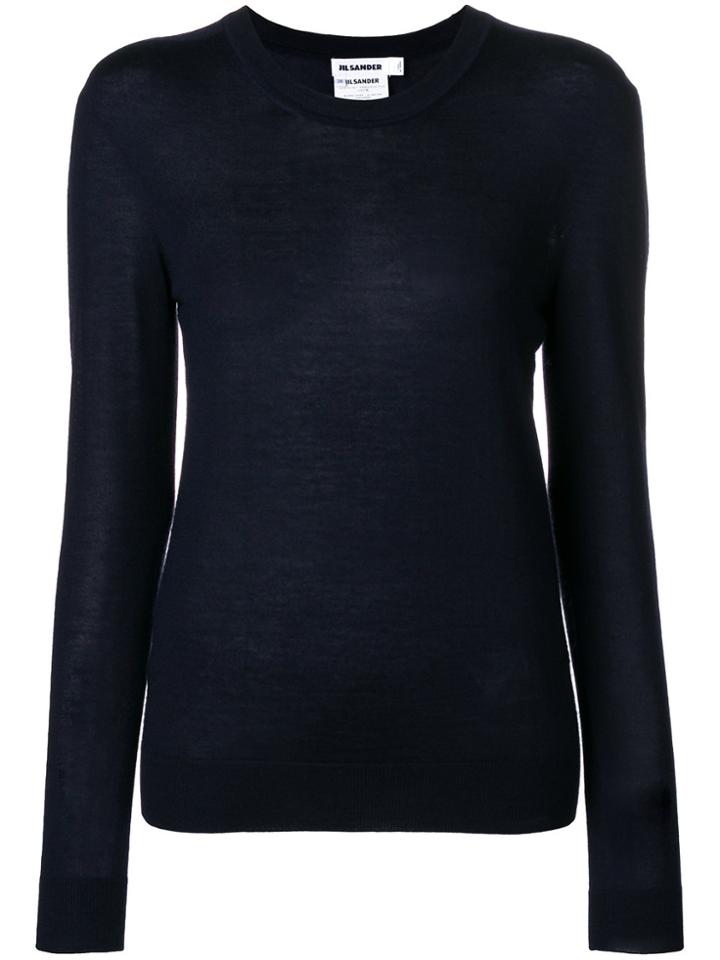 Jil Sander Round Neck Jumper - Blue