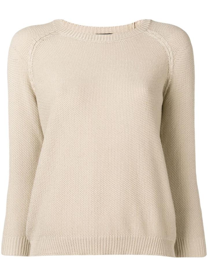 Max Mara Fiorigi Raglan Sleeve Jumper - Brown
