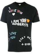 Kenzo 'i Love You' T-shirt, Men's, Size: Large, Black, Cotton