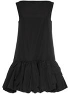 Valentino Sleeveless Drop Hem Mini Dress - Black