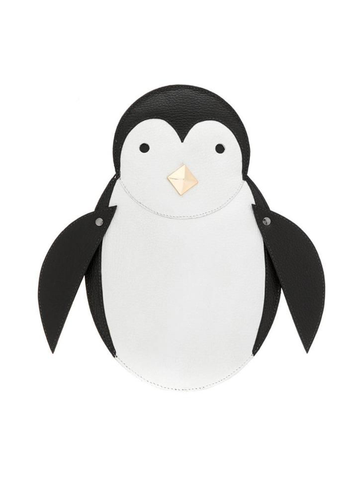 Sarah Chofakian Leather Pinguim Purse - Black