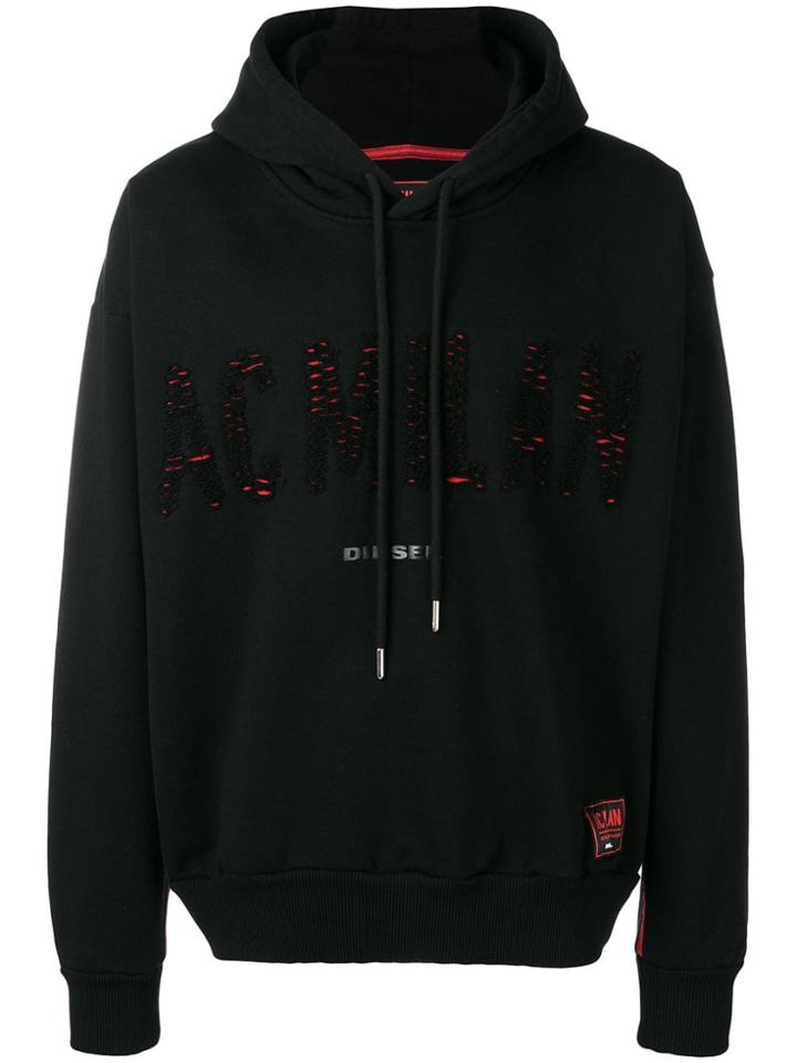 Diesel Ac Milan Hoodie - Black