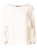 Steffen Schraut Cape Blouse - Nude & Neutrals