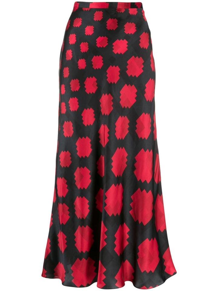Marni Geometric Print Midi Skirt - Blue