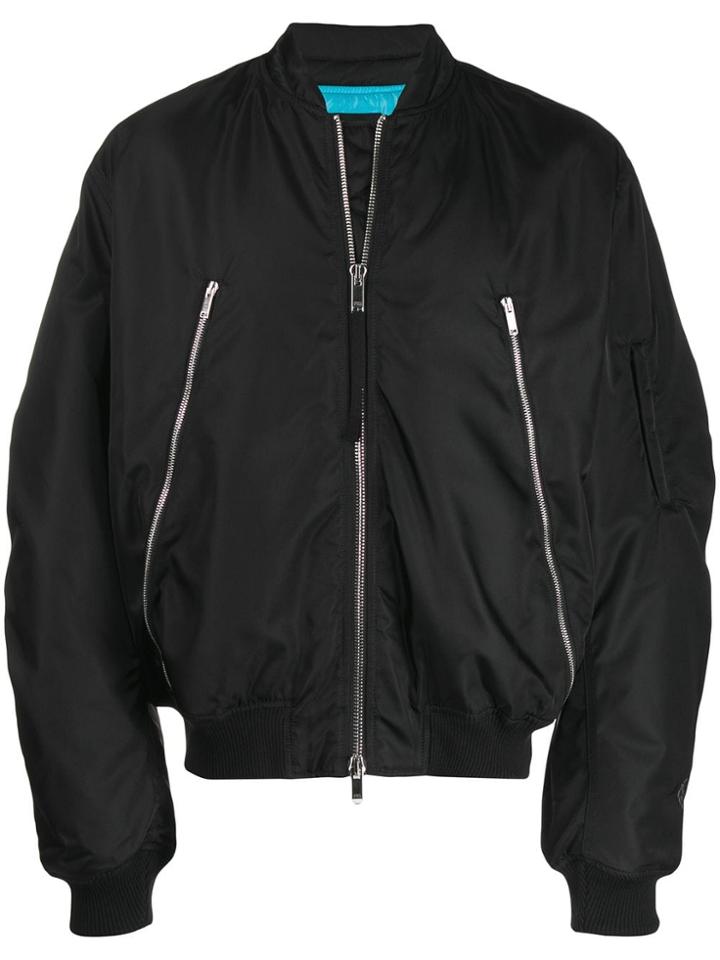 Marcelo Burlon County Of Milan Classic Bomber Jacket - Black