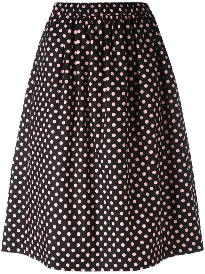 Comme Des Garçons Girl - Polka Dot Midi Skirt - Women - Cotton - M, Black, Cotton