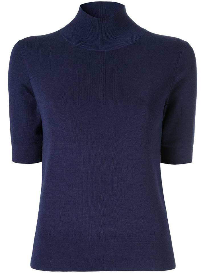 Des Prés Turtle Neck Jumper - Blue