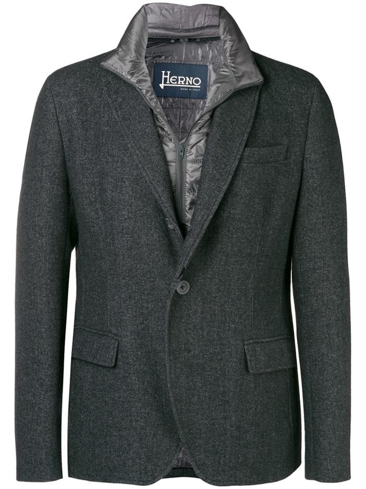 Herno Tailored Blazer - Grey