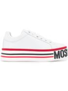 Moschino Logo Sole Sneakers - White