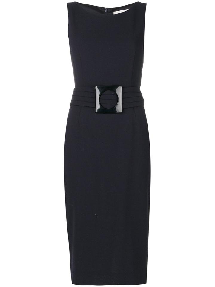 Goat - Elena Sleeveless Pencil Dress - Women - Polyester/acetate/wool - 14, Blue, Polyester/acetate/wool